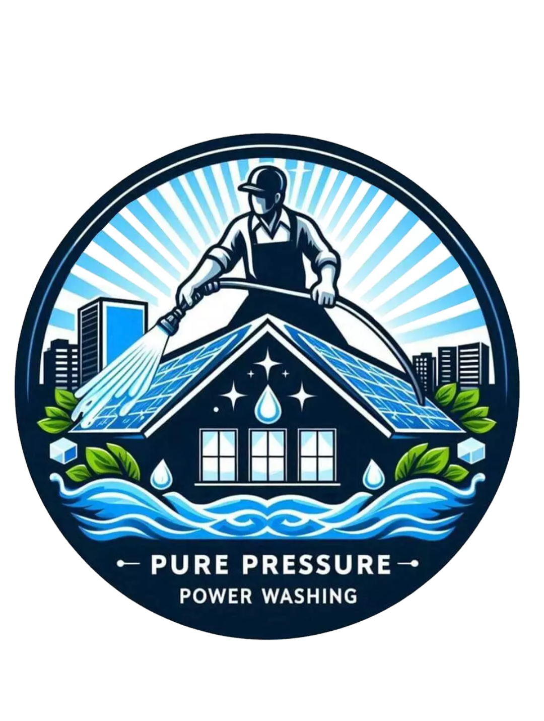 Pure Pressure Power Washing logo